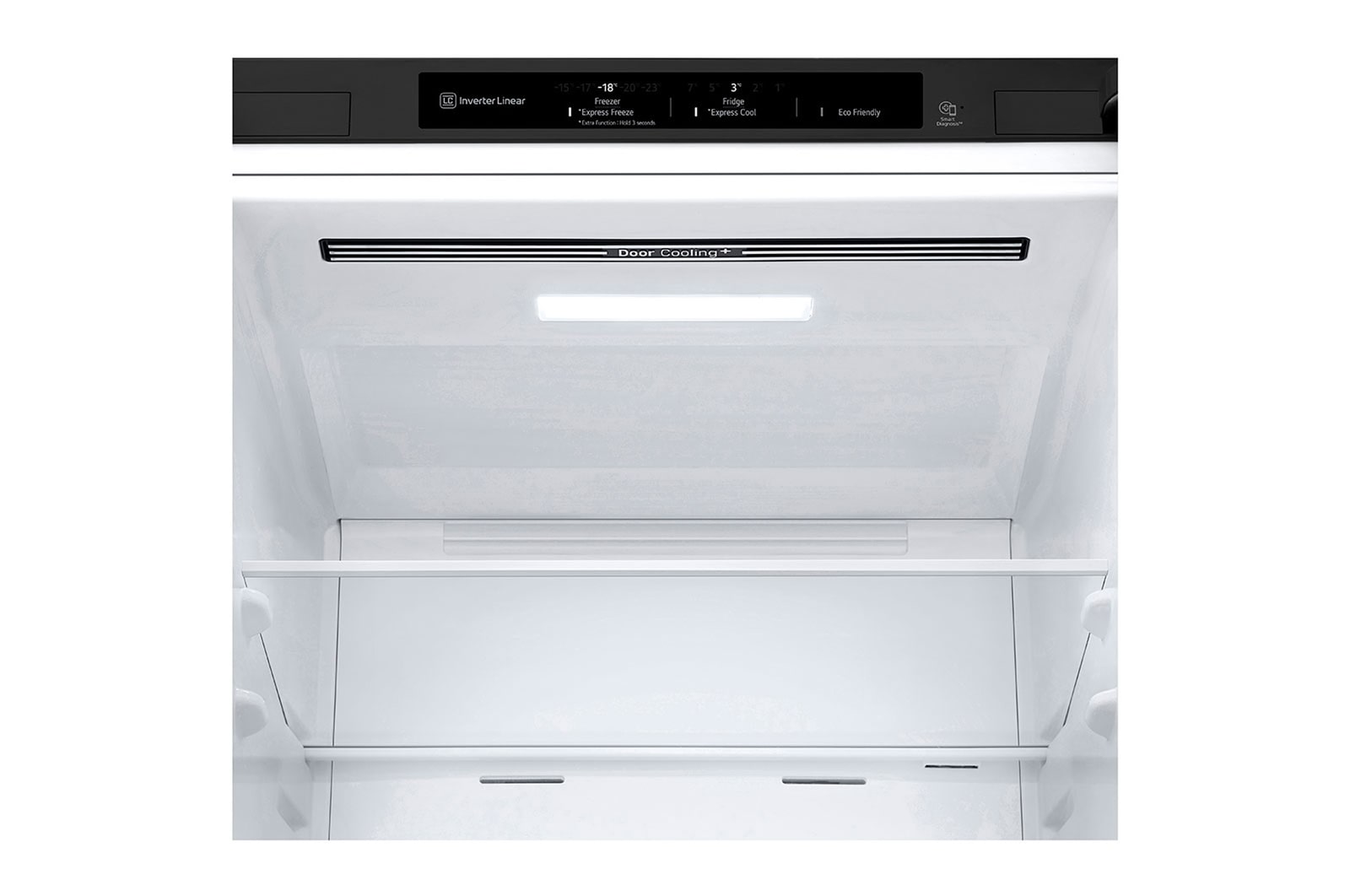 LG Kombinovaná chladnička LG | A | 384 l | Lineární kompresor | DoorCooling+™|Černá/šedá, GBP62MCNAC