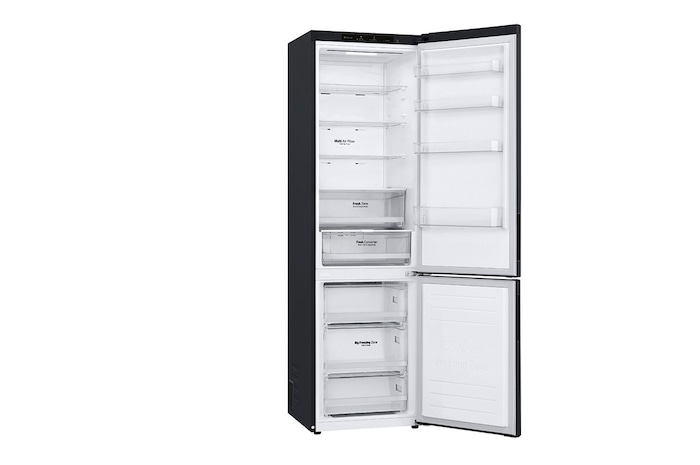 LG Kombinovaná chladnička LG | A | 384 l | Lineární kompresor | DoorCooling+™|Černá/šedá, GBP62MCNAC