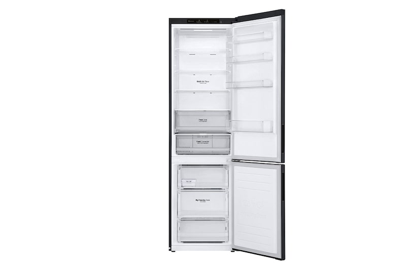 LG Kombinovaná chladnička LG | B | 384 l | DoorCooling+™ | Černá/šedá, GBP62MCNBC