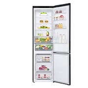 LG Kombinovaná chladnička LG | B | 384 l | DoorCooling+™ | Černá/šedá, GBP62MCNBC