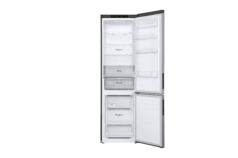 LG Kombinovaná chladnička LG | A | 384 l | Lineární kompresor | DoorCooling+™|Stříbrná, GBP62PZNAC