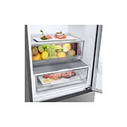 LG Kombinovaná chladnička LG | A | 384 l | Lineární kompresor | DoorCooling+™|Stříbrná, GBP62PZNAC