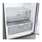 LG Kombinovaná chladnička LG | B | 384 l | Lineární kompresor | DoorCooling+™|Stříbrná, GBP62PZTBC