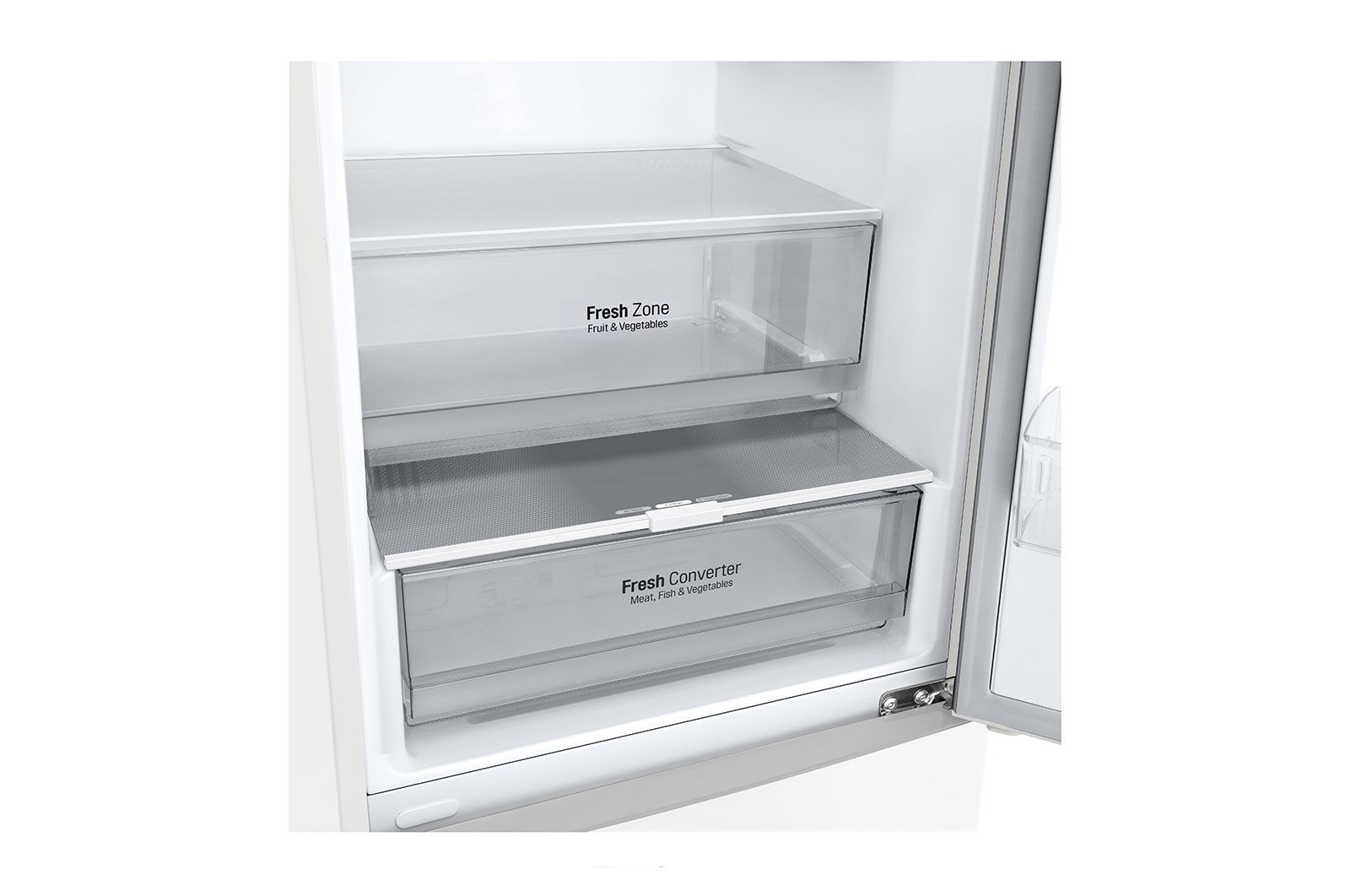 LG Kombinovaná chladnička LG | B | 384 l | Lineární kompresor | DoorCooling+™|Bílá, GBP62SWNBC
