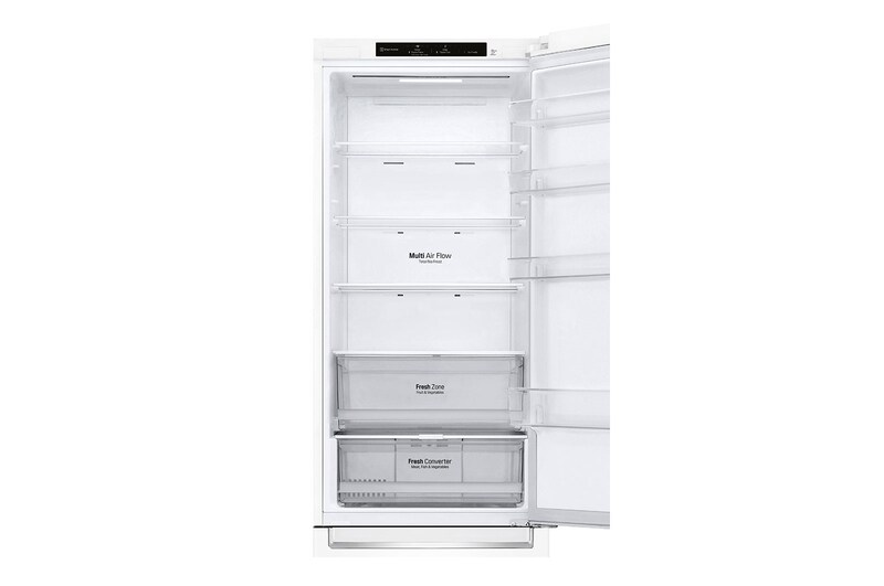 LG 384L DoorCooling+™Kombinovaná chladnička,Bílá, GBP62SWNCN1