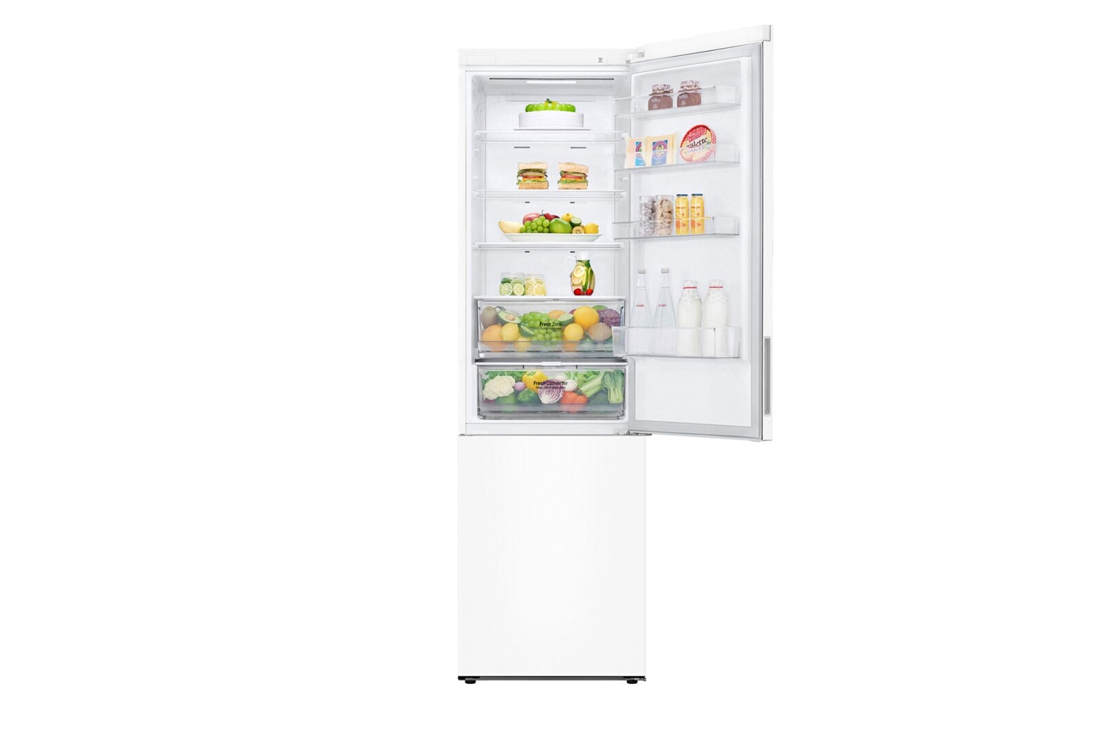 LG Kombinovaná chladnička LG | C | Smart invertorový kompresor | Door cooling+™, GBP62SWXCC1