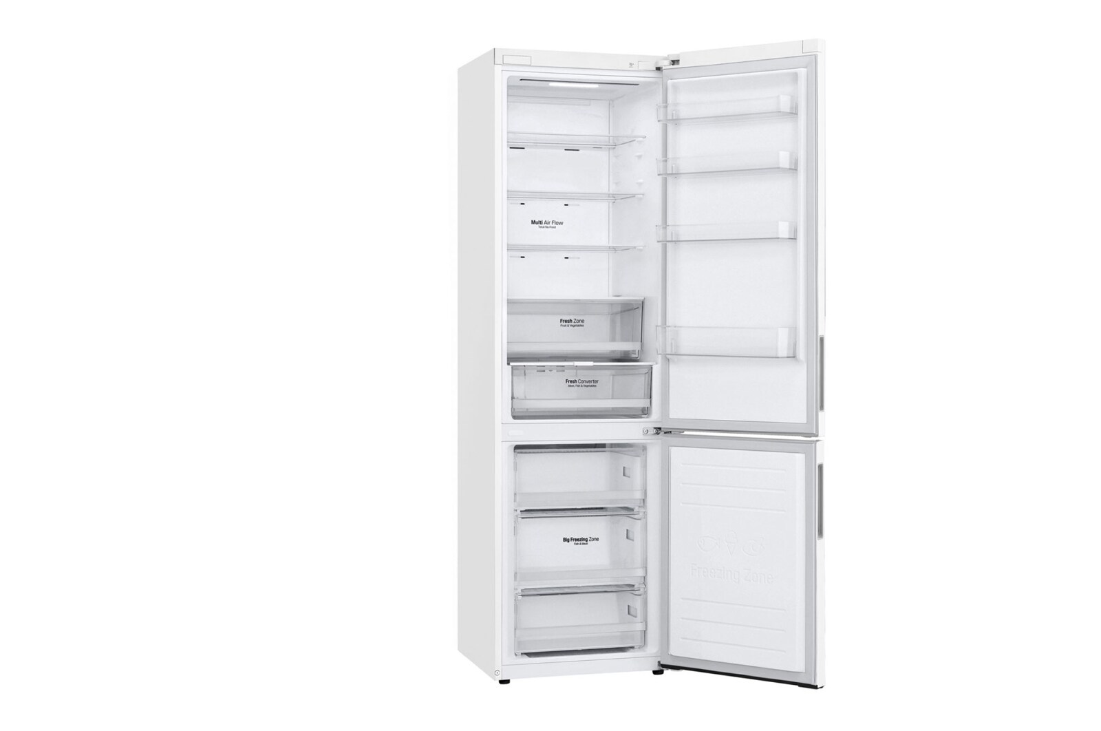 LG Kombinovaná chladnička LG | C | Smart invertorový kompresor | Door cooling+™, GBP62SWXCC1
