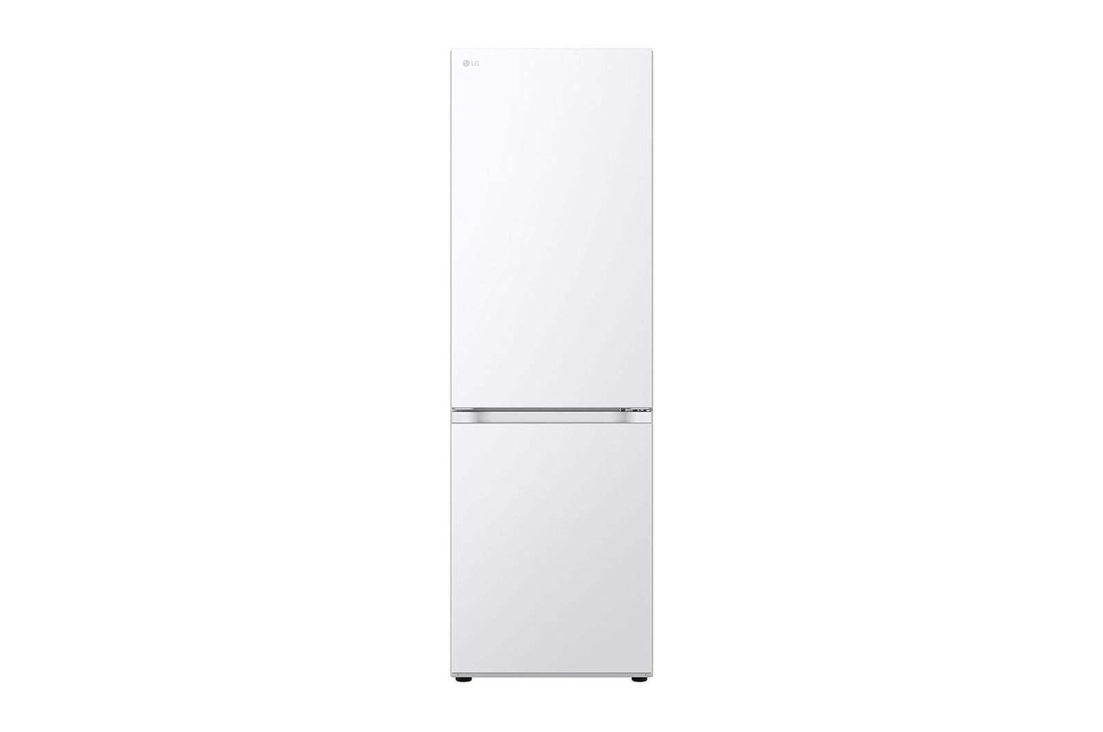 Pohled zepředu na 344L DoorCooling+™ Kombinovaná chladnička, Bílá GBV21L0ESW