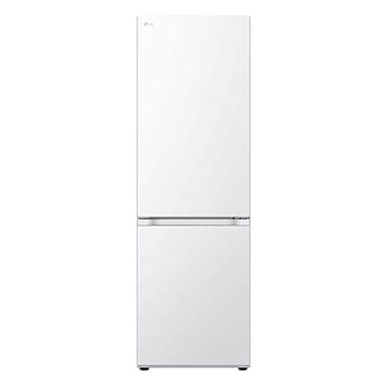 Pohled zepředu na 344L DoorCooling+™ Kombinovaná chladnička, Bílá GBV21L0ESW