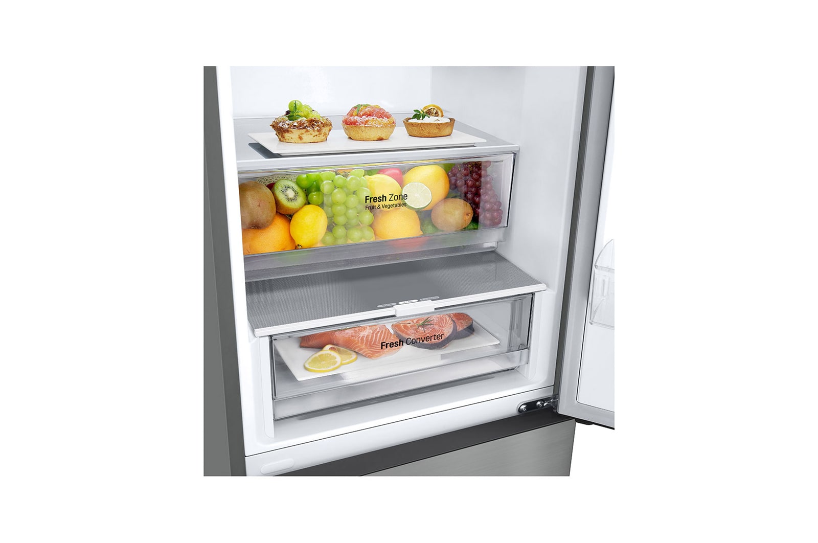 Drawer with food