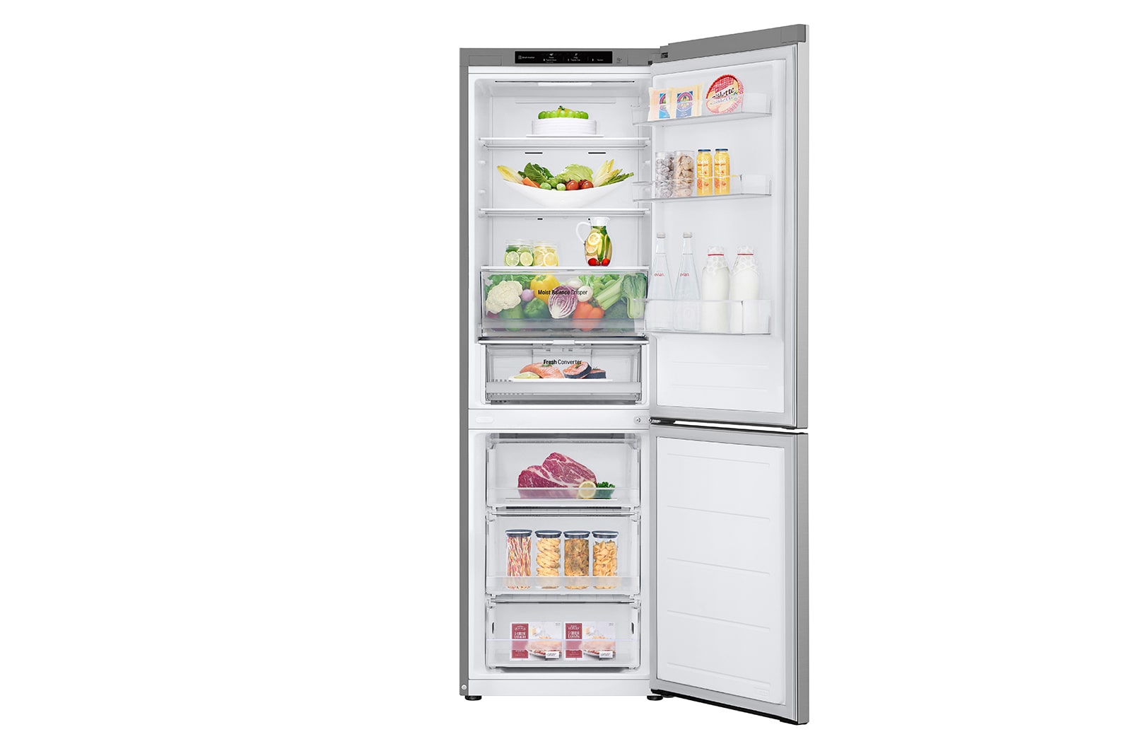 LG Kombinovaná chladnička LG | C | 344 l | Smart Invertorový kompresor |Stříbrná, GBV3100CPY