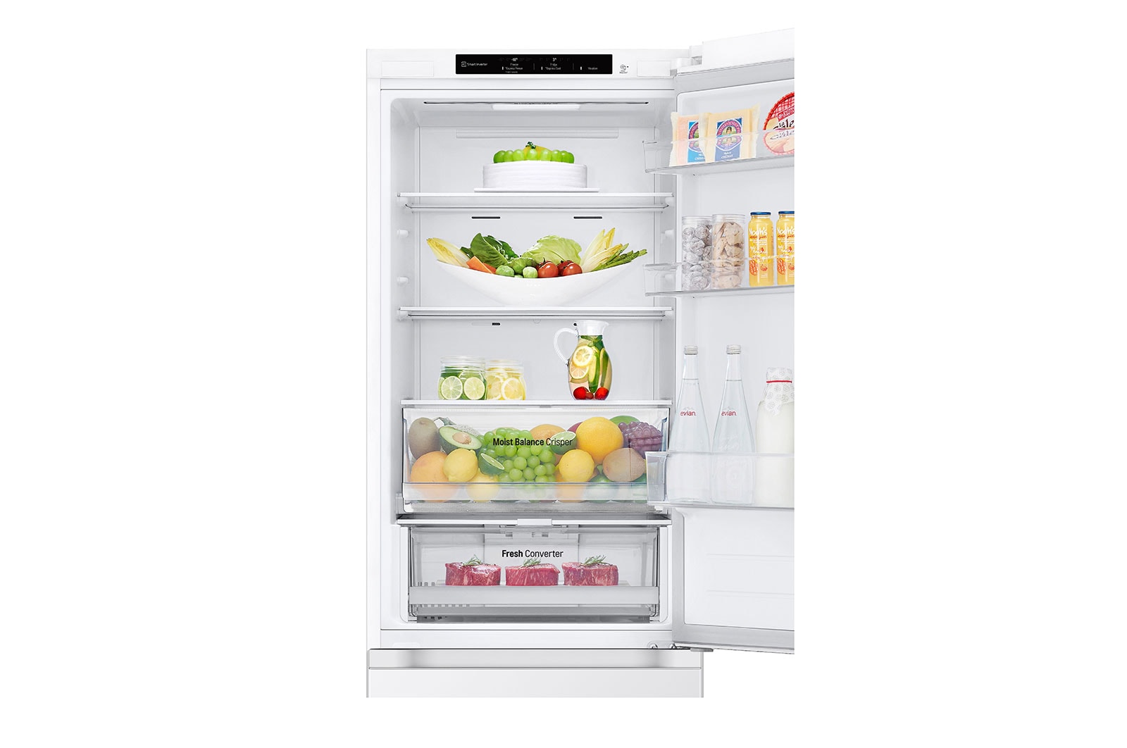 LG Kombinovaná chladnička LG | D | 344 l | Smart Invertorový kompresor | DoorCooling+™, GBV3100DSW