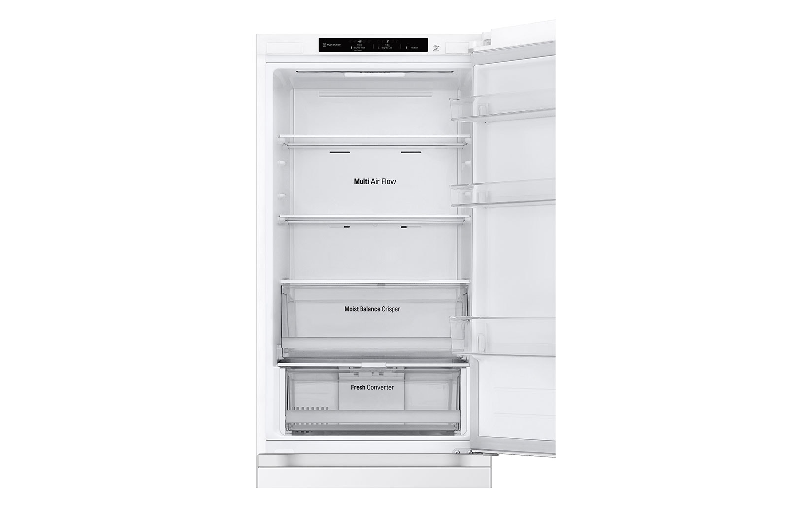 LG Kombinovaná chladnička LG | D | 344 l | Smart Invertorový kompresor | DoorCooling+™, GBV3100DSW