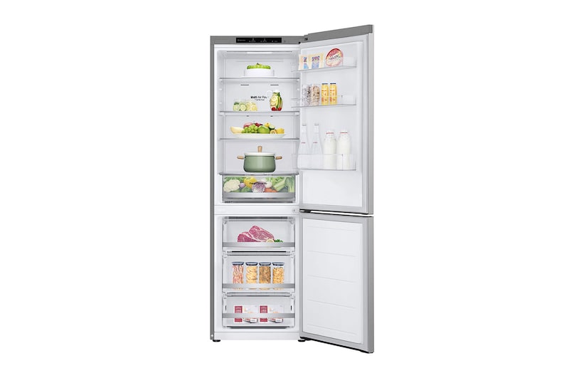 LG Kombinovaná chladnička LG | C | 344 l | Smart Invertorový kompresor |Stříbrná, GBV31E0CPY