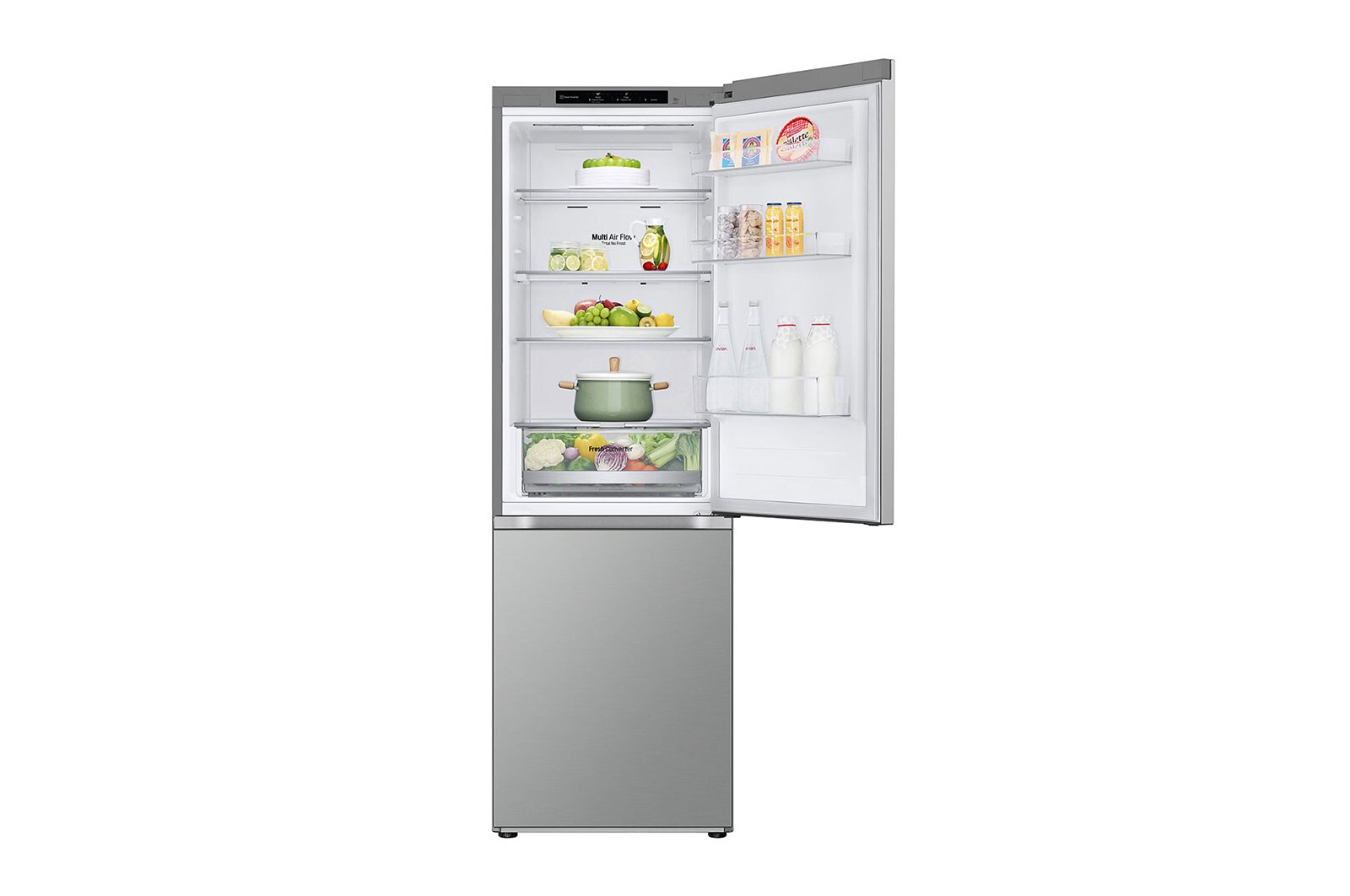 LG Kombinovaná chladnička LG | C | 344 l | Smart Invertorový kompresor |Stříbrná, GBV31E0CPY