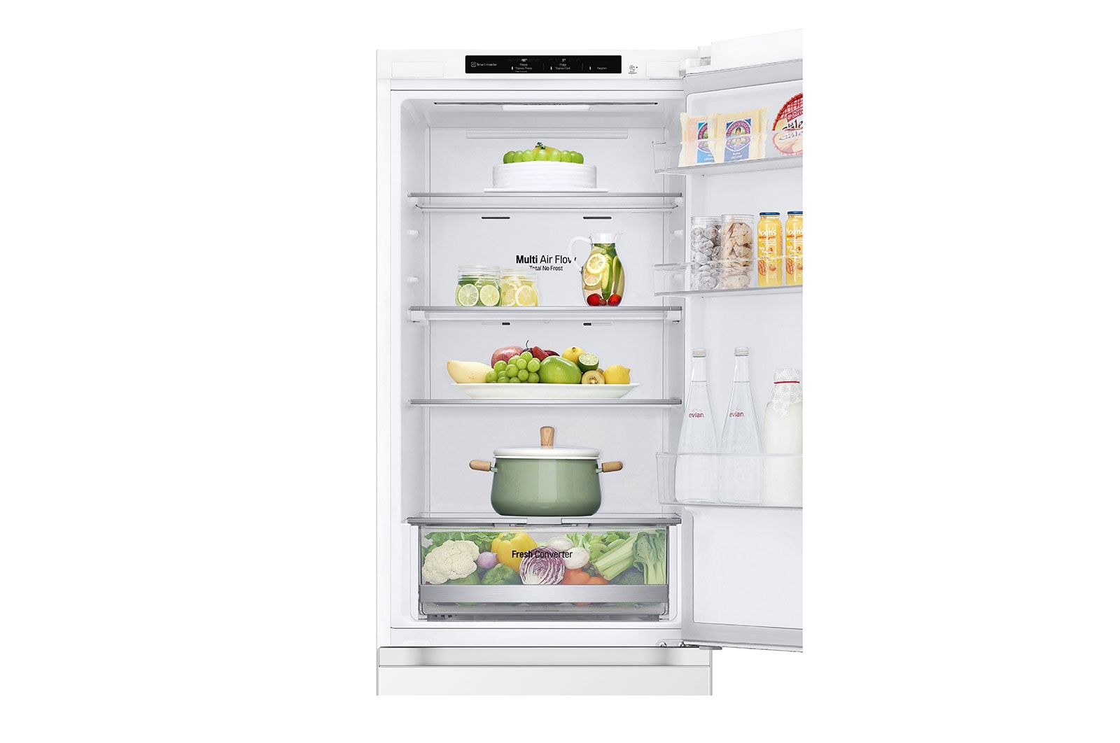 LG Kombinovaná chladnička LG | C | 344 l | Smart Invertorový kompresor |Bílá, GBV31E0CSW