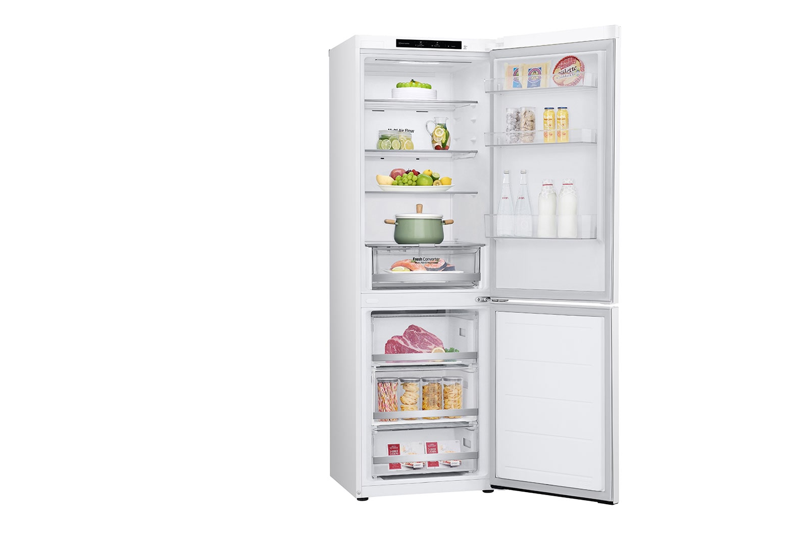 LG Kombinovaná chladnička LG | C | 344 l | Smart Invertorový kompresor |Bílá, GBV31E0CSW