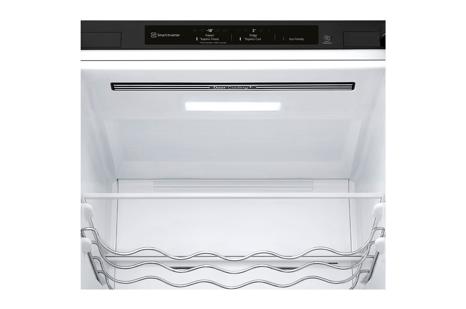 LG Kombinovaná chladnička LG | D | 387 l | Smart Invertorový kompresor | Černá/šedá, GBV3200DEP