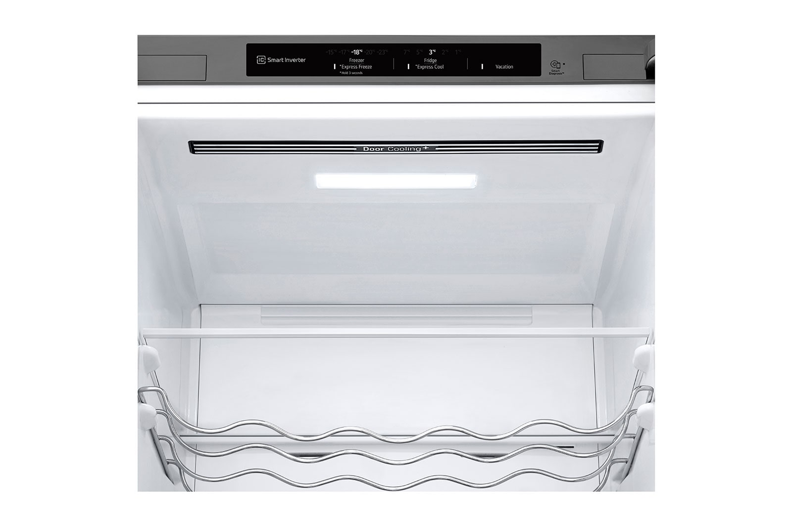 LG Kombinovaná chladnička LG | D | 387 l | Smart Invertorový kompresor | Stříbrná, GBV3200DPY