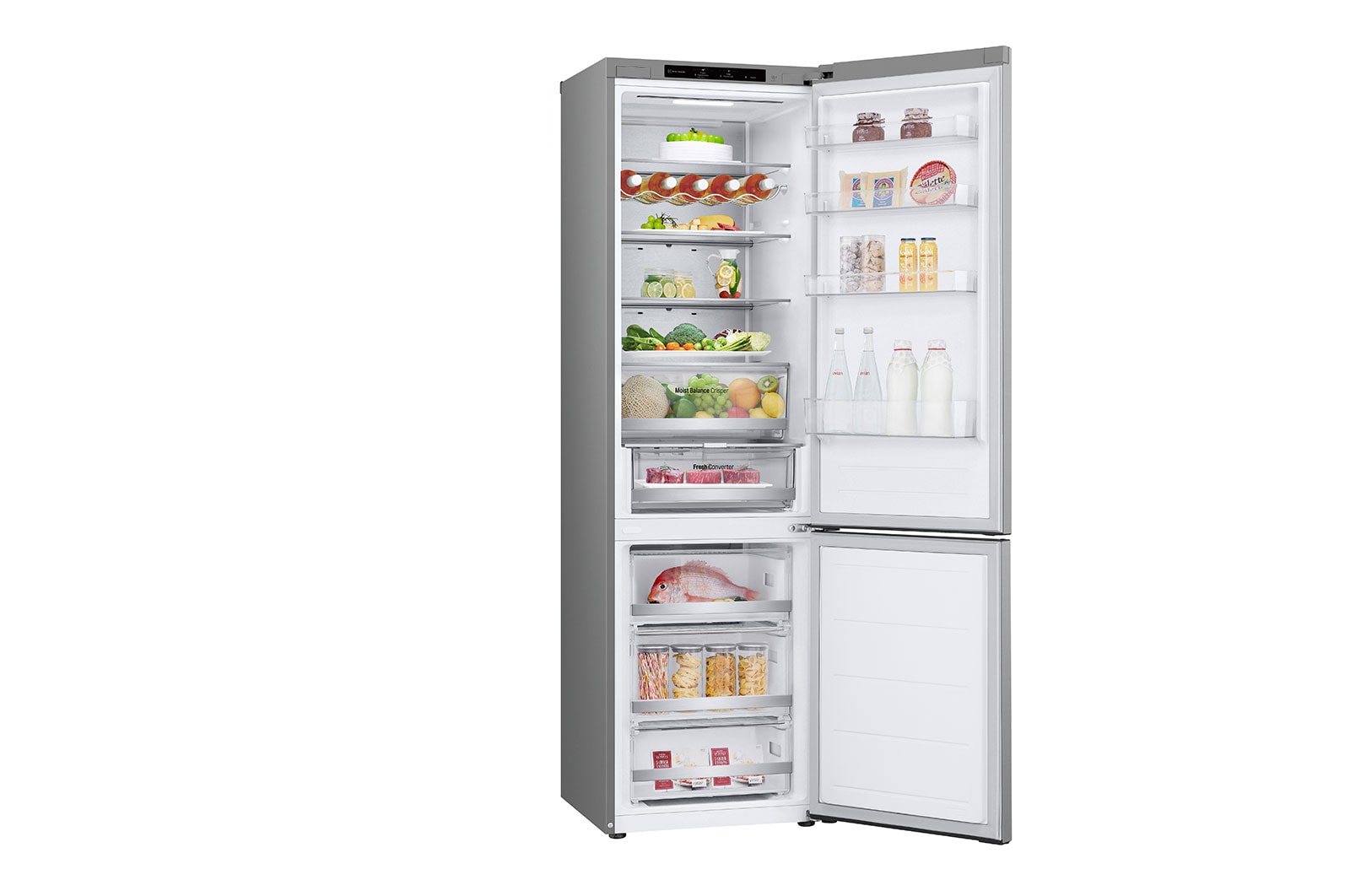 LG Kombinovaná chladnička LG | C | 387 l | Smart Invertorový kompresor |Stříbrná, GBV5240CPY