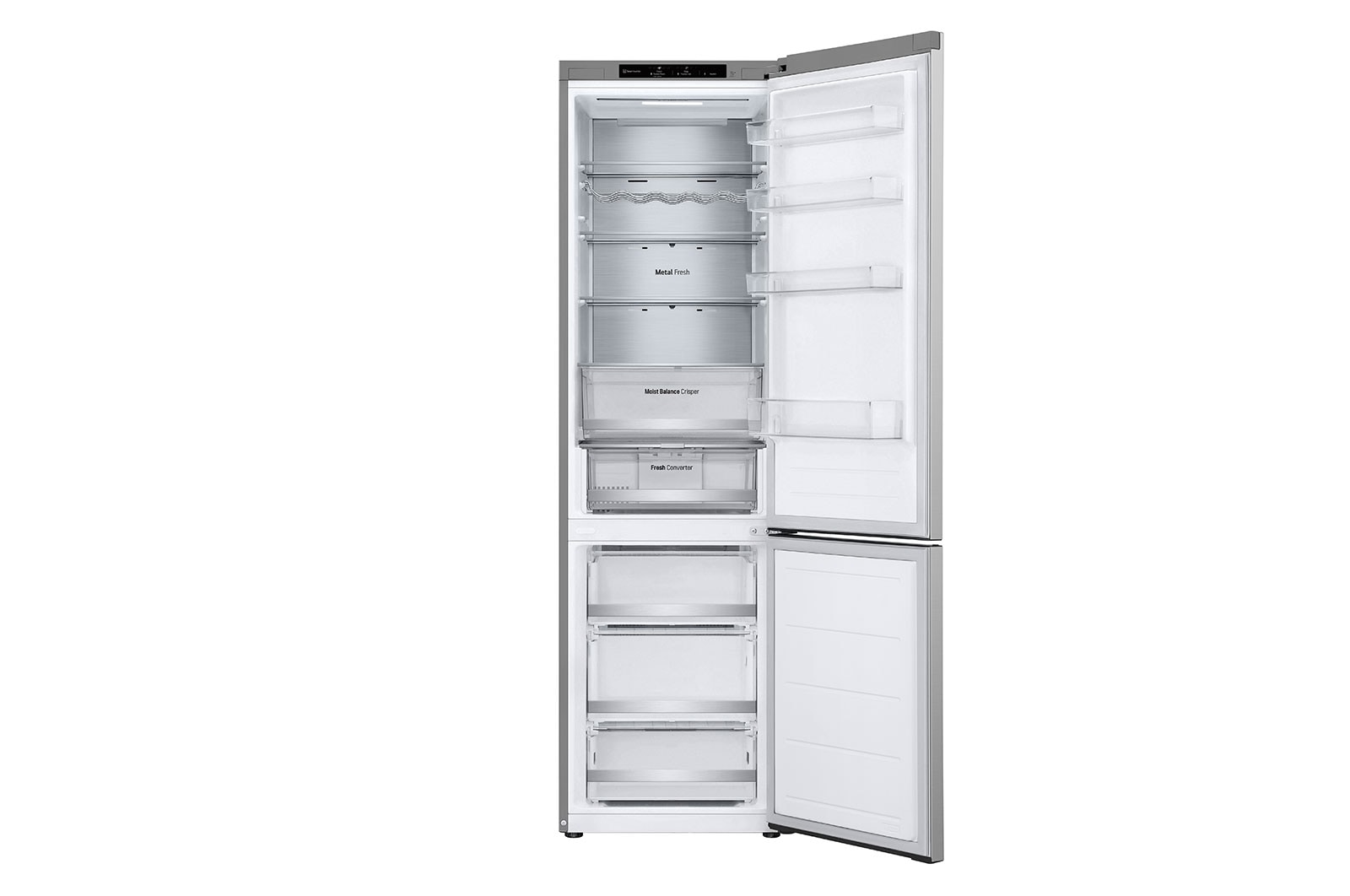 LG Kombinovaná chladnička LG | C | 387 l | Smart Invertorový kompresor |Stříbrná, GBV5240CPY