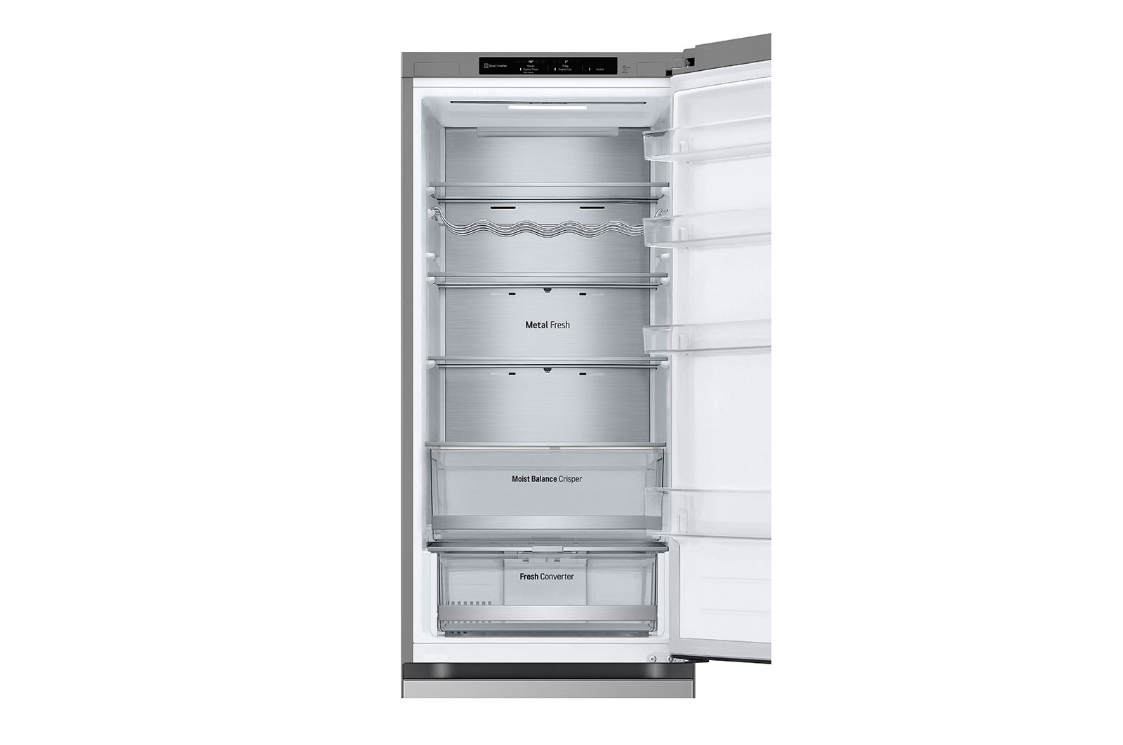 LG Kombinovaná chladnička LG | C | 387 l | Smart Invertorový kompresor |Stříbrná, GBV5240CPY