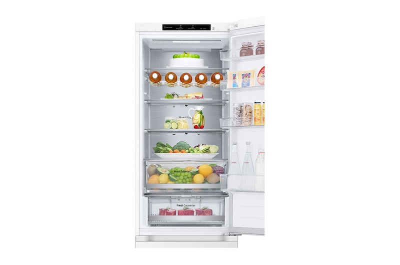 LG Kombinovaná chladnička LG | C | 387 l | Smart Invertorový kompresor |DoorCooling+™|Bílá, GBV5240CSW