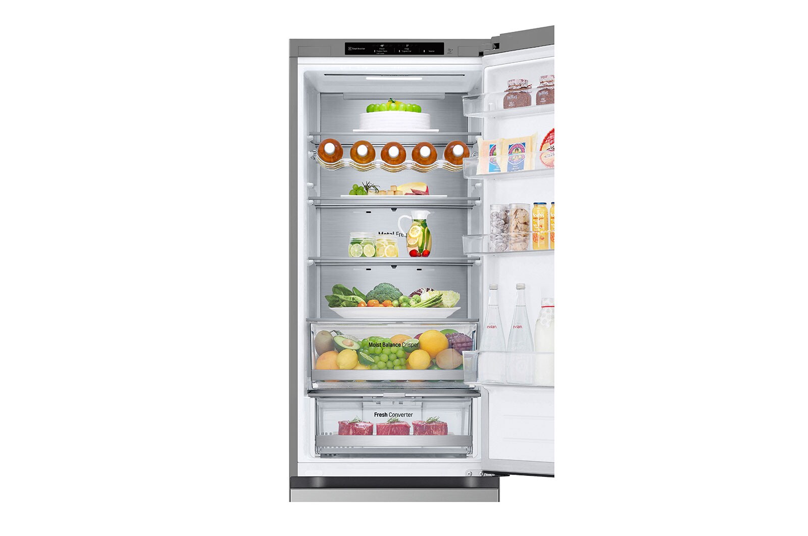 LG Kombinovaná chladnička LG | D | 387 l | Smart Invertorový kompresor | DoorCooling+™, GBV5240DPY