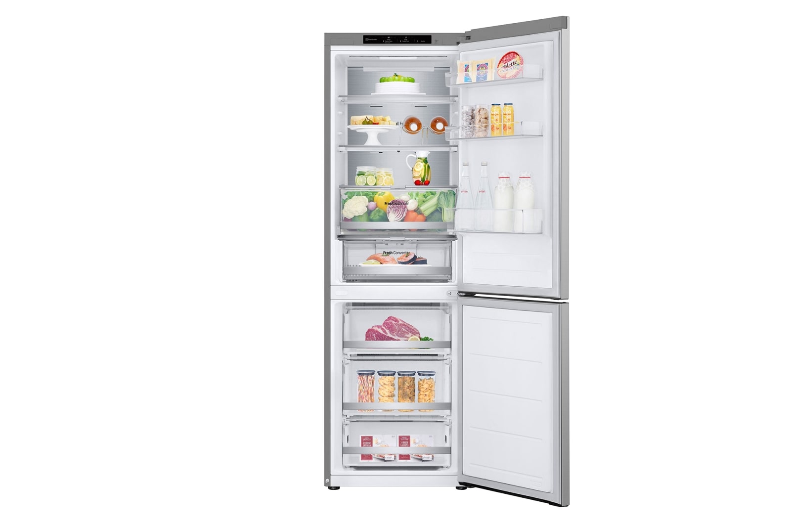 LG Kombinovaná chladnička LG | C | 344 l | Smart Invertorový kompresor |Stříbrná, GBV7180CPY