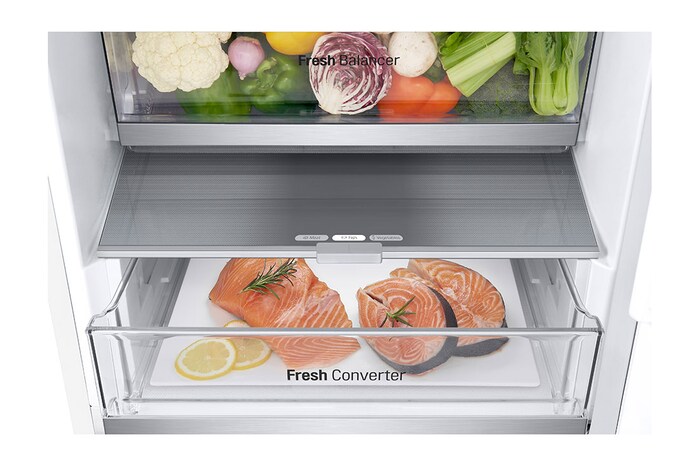 LG Kombinovaná chladnička LG | C | 344 l | Smart Invertorový kompresor |Bílá, GBV7180CSW