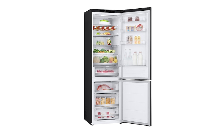 LG Kombinovaná chladnička LG | B | 387 l | Smart Invertorový kompresor | Černá/šedá, GBV7280BEV