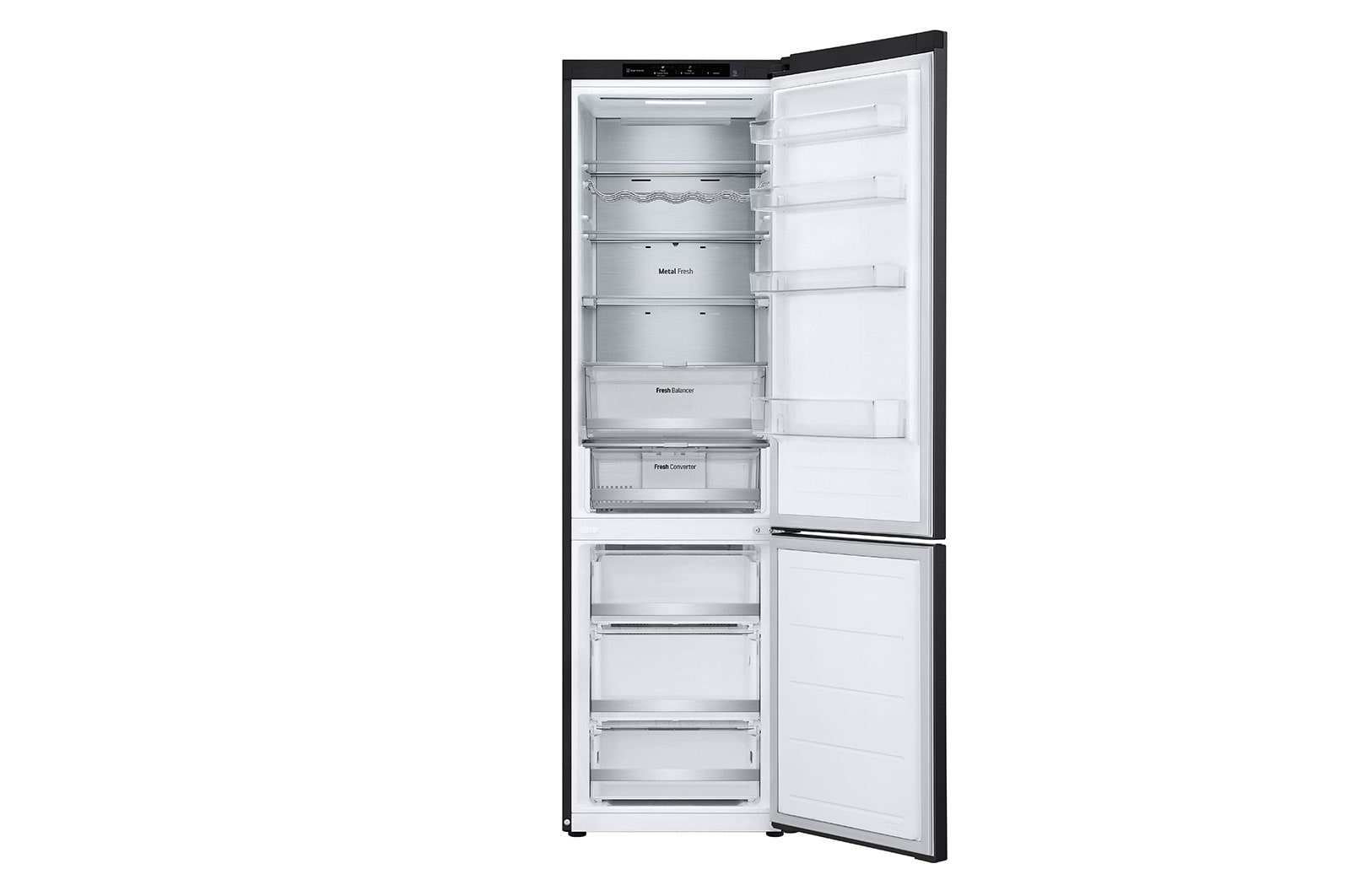 LG Kombinovaná chladnička LG | B | 387 l | Smart Invertorový kompresor | Černá/šedá, GBV7280BEV
