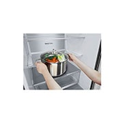 LG Kombinovaná chladnička LG | B | 387 l | Smart Invertorový kompresor | Černá/šedá, GBV7280BEV
