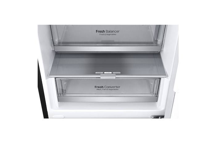 LG Kombinovaná chladnička LG | C | 387 l | Smart Invertorový kompresor | Černá/šedá, GBV7280CEV