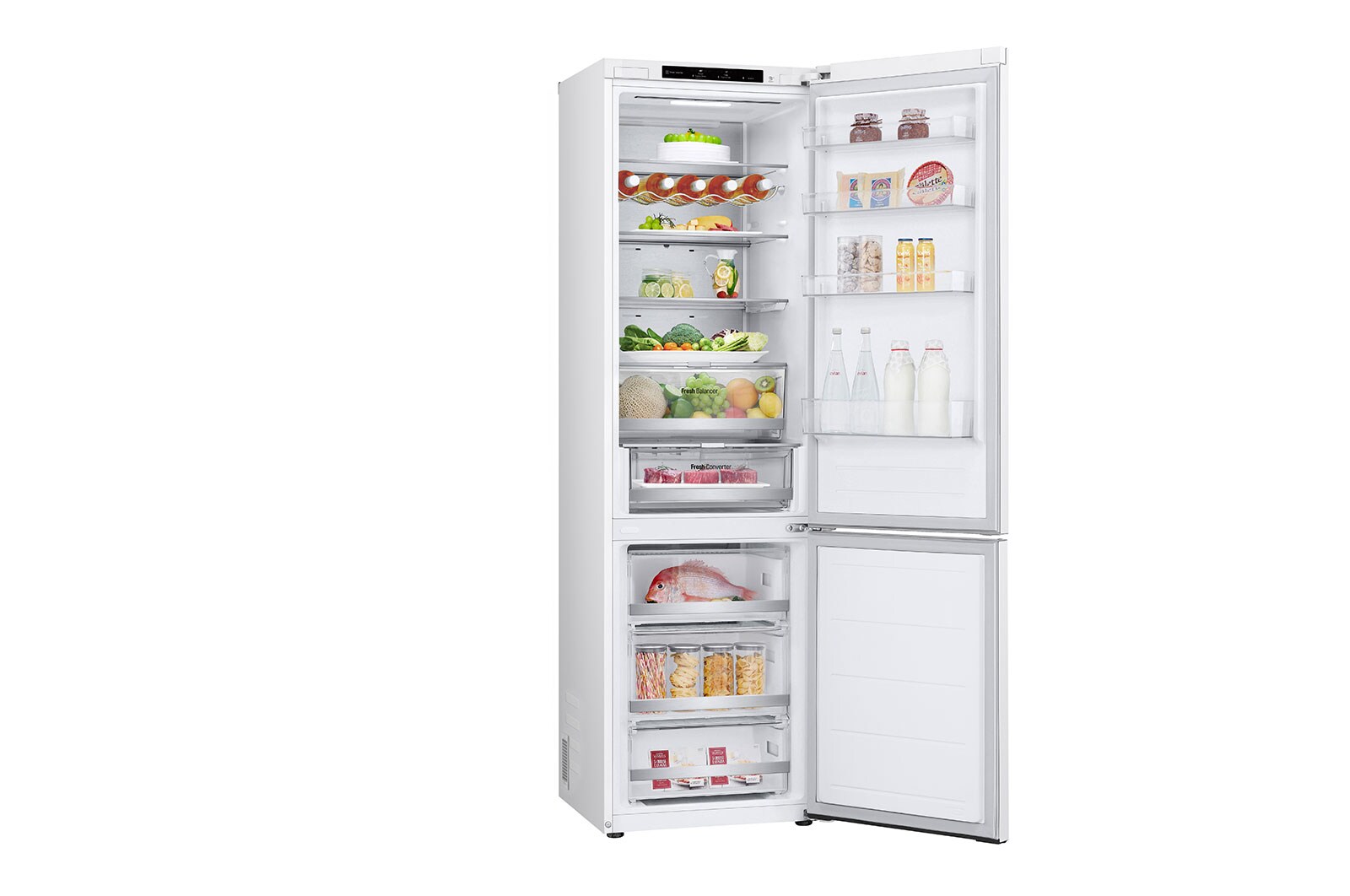 LG Kombinovaná chladnička LG | C | 387 l | Smart Invertorový kompresor |Bílá, GBV7280CSW