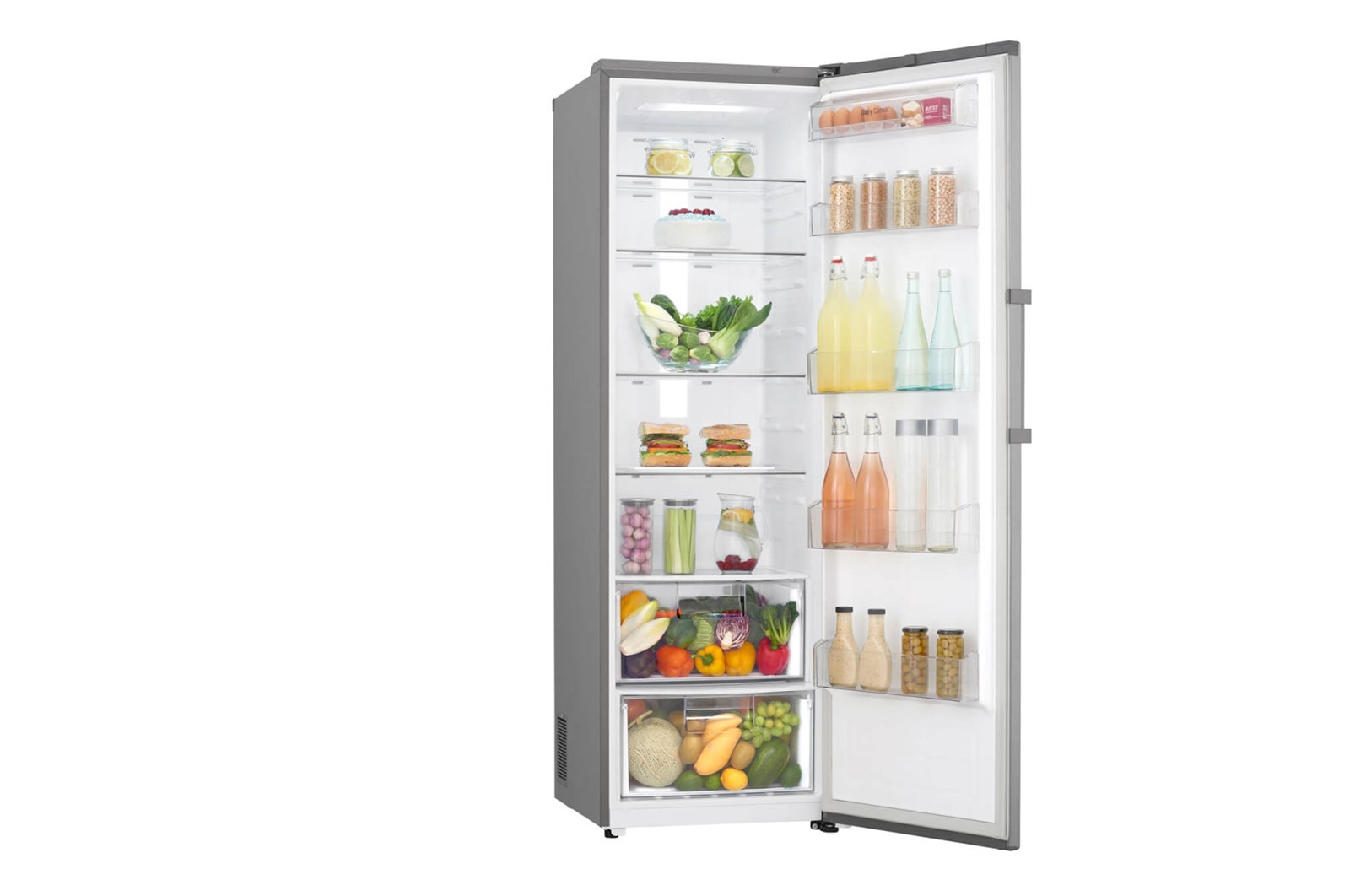 LG Kombinovaná chladnička LG | F | Hrubý objem 405 l | 145 kWh/rok | Lineární invertorový kompresor | Multi-Air Flow™ | ThinQ™ + WiFi, GL5241PZJZ1
