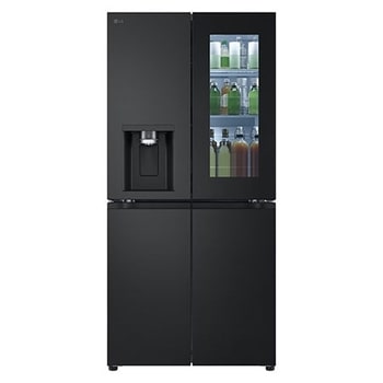 Pohled zepředu na multi-door chladničku LG GMG860EPBE