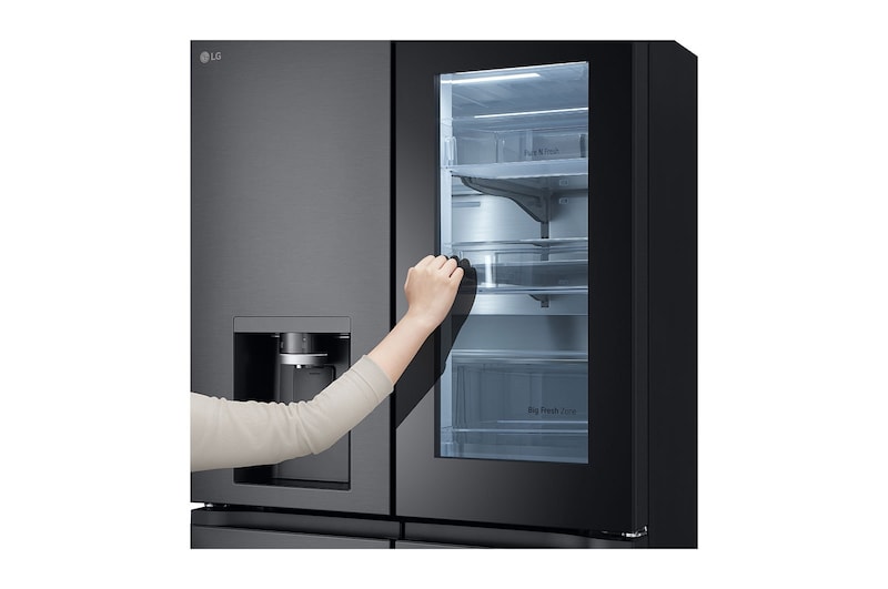 LG Chladnička multi door LG | E | 628 l | ThinQ™WiFi | InstaView™|Černá/šedá, GMG960EVEE