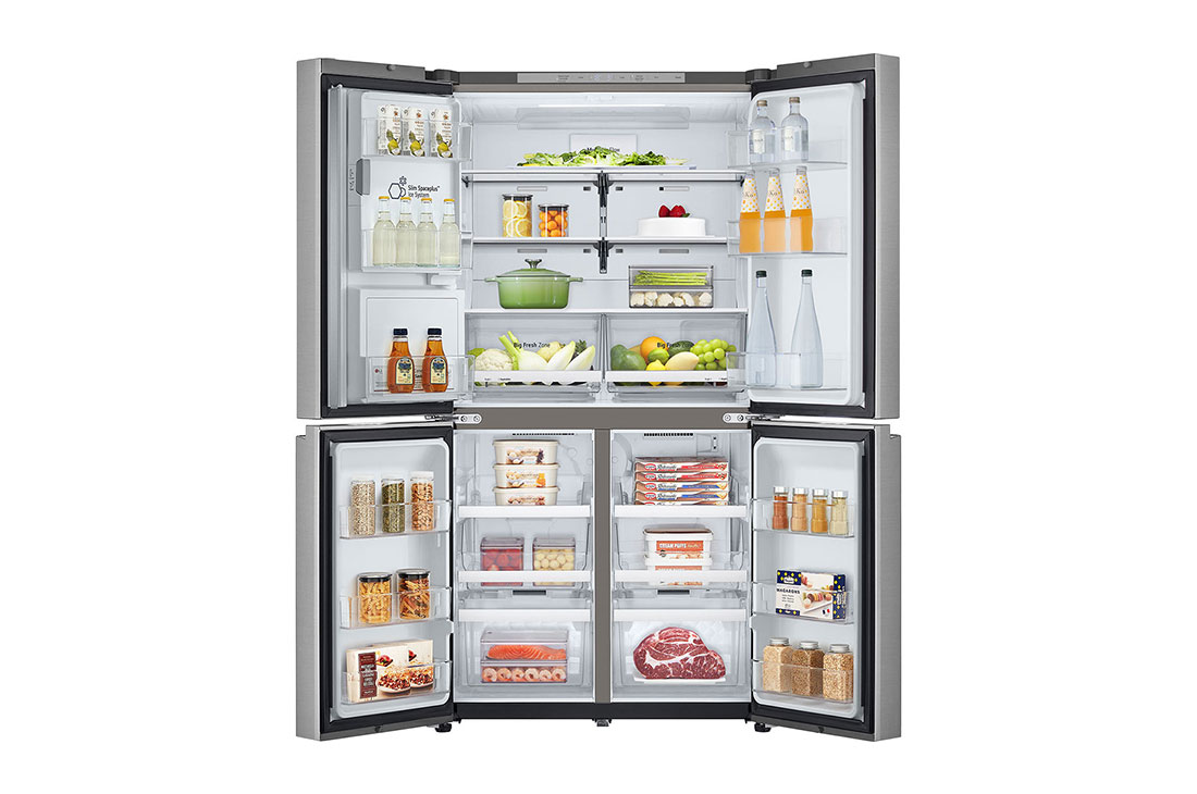 front open with food stored