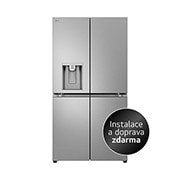 Pohled zepředu na multi-door chladničku LG GML960PYFE