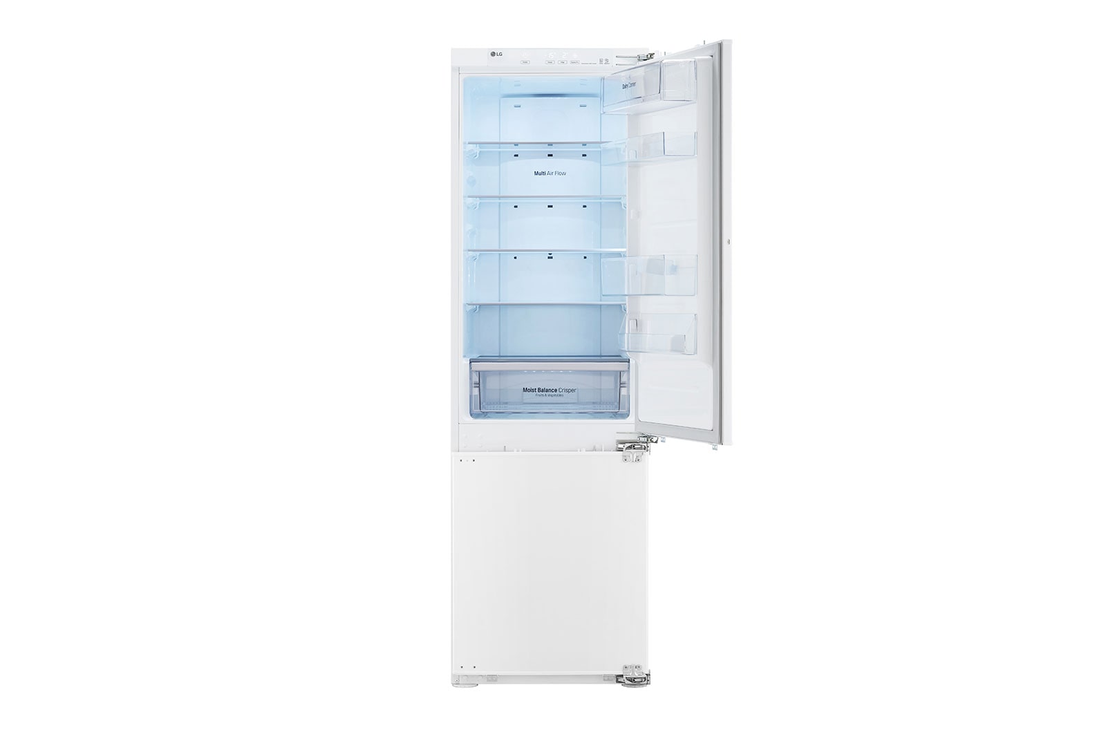 LG Vestavěná kombinovaná chladnička | E (v rozsahu A až G) | Čistý objem 273 l | 229 kWh/rok | LG Smart invertorový | Moist Balance Crisper | Smart Diagnosis™  | Multi Air Flow, GR-N266LLR