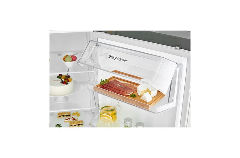 LG Americká chladnička LG | F | Hrubý objem 680 l | 429 kWh/rok | Lineární invertorový kompresor | Total No Frost™ | Multi-Air Flow™ | Vnější LED displej, GSB360BASZ