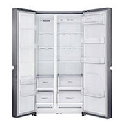 LG Americká chladnička LG| F | Hrubý objem 687 l | 435 kWh/rok | Lineární invertorový kompresor | Total No Frost™ | Multi-Air Flow™ | Vnější LED displej, GSB470BASZ