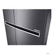 LG Americká chladnička LG| F | Hrubý objem 687 l | 435 kWh/rok | Lineární invertorový kompresor | Total No Frost™ | Multi-Air Flow™ | Vnější LED displej, GSB470BASZ