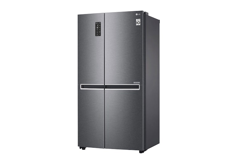LG Americká chladnička LG| F | Hrubý objem 687 l | 435 kWh/rok | Lineární invertorový kompresor | Total No Frost™ | Multi-Air Flow™ | Vnější LED displej, GSB470BASZ