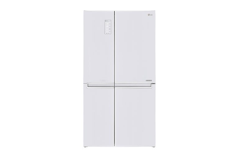 Čelní pohled na F (v rozsahu A až G) | Hrubý objem 687 l | 438 kWh/rok | LG Lineární invertorový kompresor | LG Total No Frost | Multi-Air Flow™ |Vnější LED displej GSB760SWXV