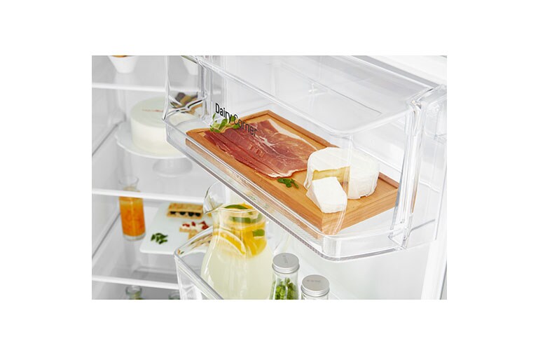 LG F (v rozsahu A až G) | Hrubý objem 687 l | 438 kWh/rok | LG Lineární invertorový kompresor | LG Total No Frost | Multi-Air Flow™ |Vnější LED displej, GSB760SWXV