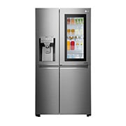 Čelní pohled na Americká chladnička | InstaView Door-in-Door™ | F | Hrubý objem 675 l | 431 kWh/rok | LG Lineární invertorový kompresor | LG Total No Frost | Multi-Air Flow™ | Nápojový automat | Pure N Fresh™ | ThinQ™ &#43; WiFi &#xfeff; GSI961PZAZ