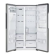 LG Americká chladnička LG | Door-in-Door™ | F | Hrubý objem 663 l | 419 kWh/rok | Lineární invertorový kompresor | Total No Frost | Multi-Air Flow™ | Vnější LED displej, GSJ361DIDV