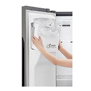 LG Americká chladnička LG | Door-in-Door™ | F | Hrubý objem 663 l | 419 kWh/rok | Lineární invertorový kompresor | Total No Frost | Multi-Air Flow™ | Vnější LED displej, GSJ361DIDV
